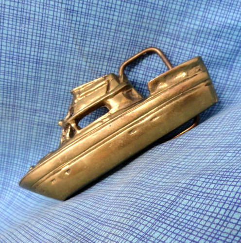 Cabin cruiser belt buckle - cabin,